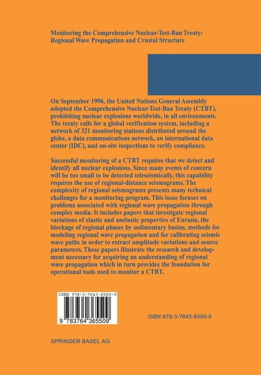 Produktbild: Monitoring the Comprehensive Nuclear-Test-Ban Treaty