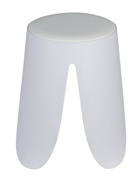 Produktbild: Badhocker Mod. Comiso Wei&szlig; matt, belastbar bis 180 kg