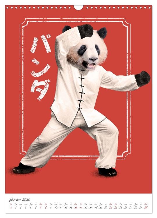 Produktbild: Combattant animal (Calendrier mural 2026 DIN A3 horizontal), CALVENDO calendrier mensuel