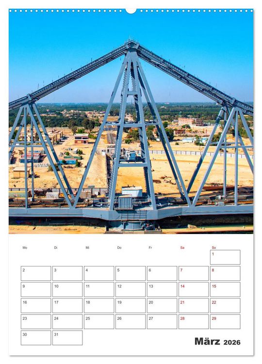 Produktbild: Suezkanal - Urlaubsplaner (hochwertiger Premium Wandkalender 2026 DIN A2 hoch), Kunstdruck in Hochglanz