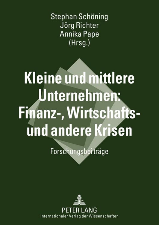 Produktbild: Kleine und mittlere Unternehmen: Finanz-, Wirtschafts- und andere Krisen