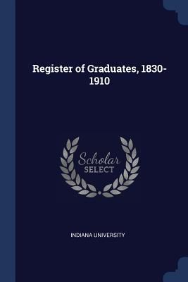 Produktbild: Register of Graduates, 1830-1910