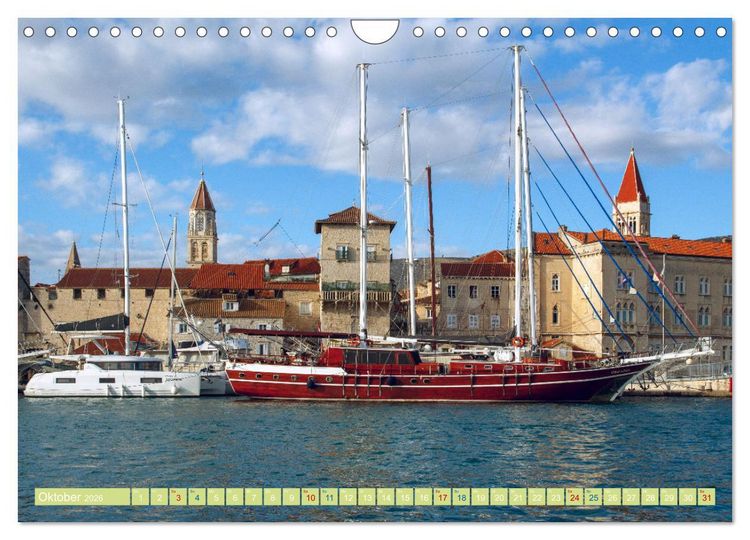 Produktbild: Trogir - Wundervolles historisches Juwel an der Adria (Wandkalender 2026 DIN A4 quer), CALVENDO Monatskalender