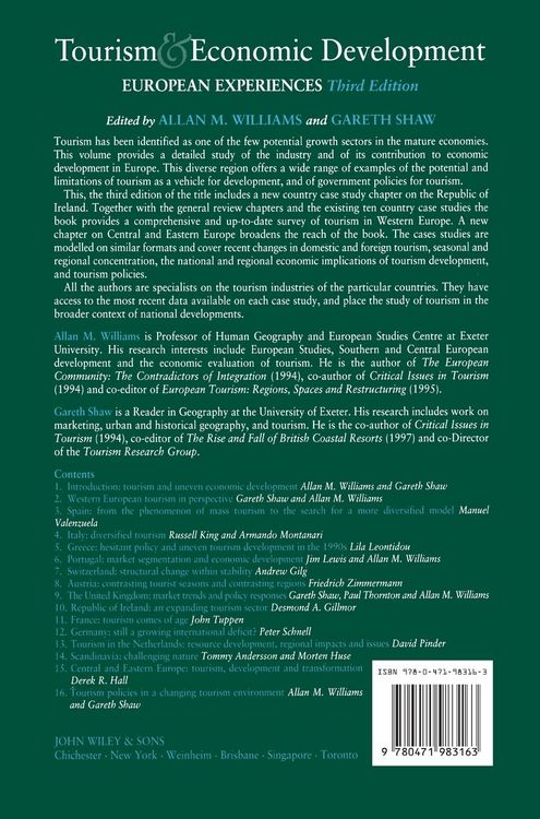 Produktbild: Tourism and Economic Development