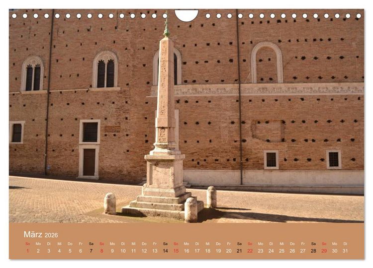 Produktbild: Urbino - Ein Spaziergang durch die Renaissance-Stadt in den Marken (Wandkalender 2026 DIN A4 quer), CALVENDO Monatskalender