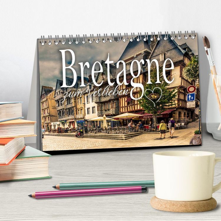 Produktbild: Bretagne zum Verlieben (Tischkalender 2026 DIN A5 quer), CALVENDO Monatskalender