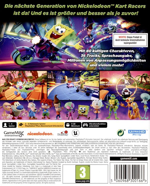 Produktbild: Nickelodeon Kart Racers 3: Slime Speedway
