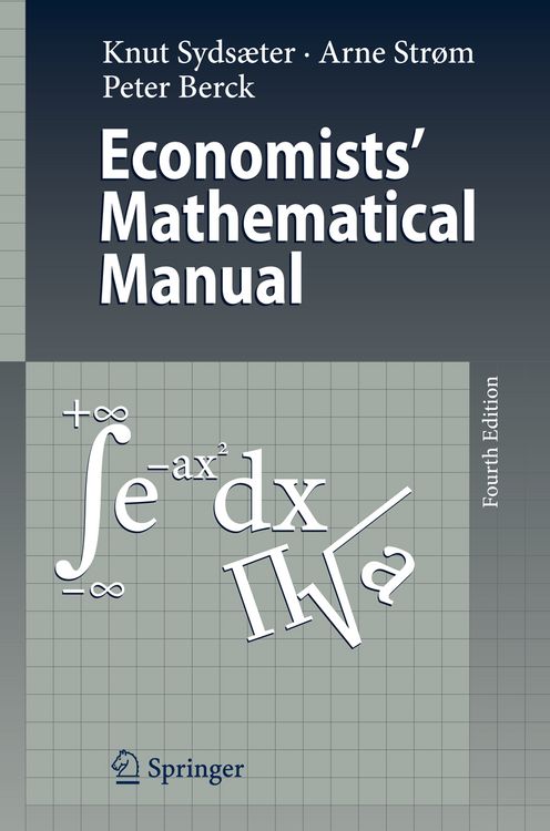 Produktbild: Economists' Mathematical Manual