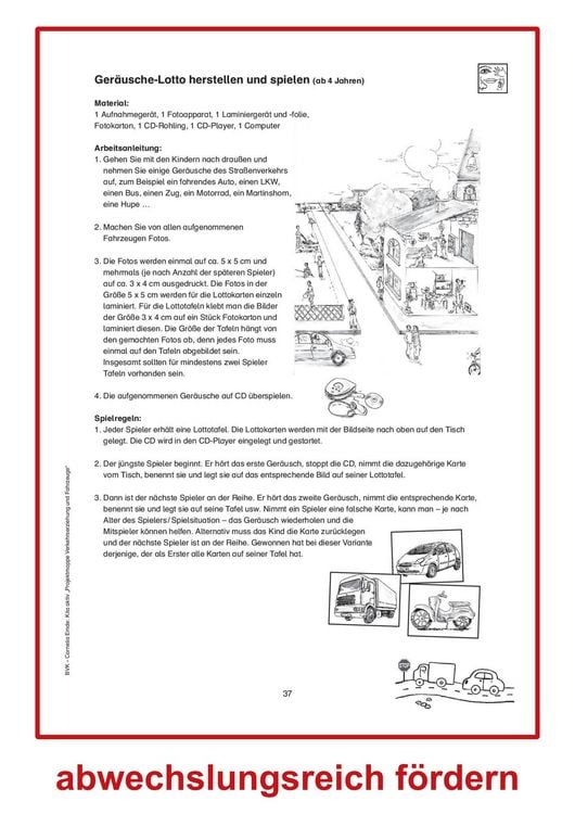 Produktbild: Kita aktiv Projektmappe Verkehrserziehung und Fahrzeuge
