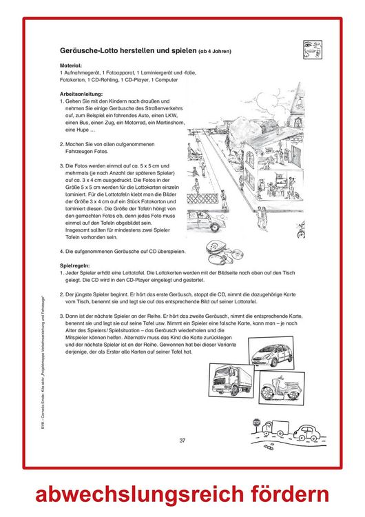 Produktbild: Kita aktiv Projektmappe Verkehrserziehung und Fahrzeuge