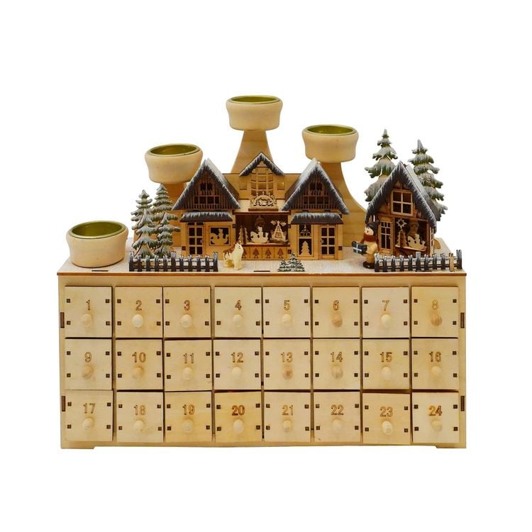 Produktbild: HTI-Living Adventskalender Weihnachtsmarkt zum Selbst bef&uuml;lle