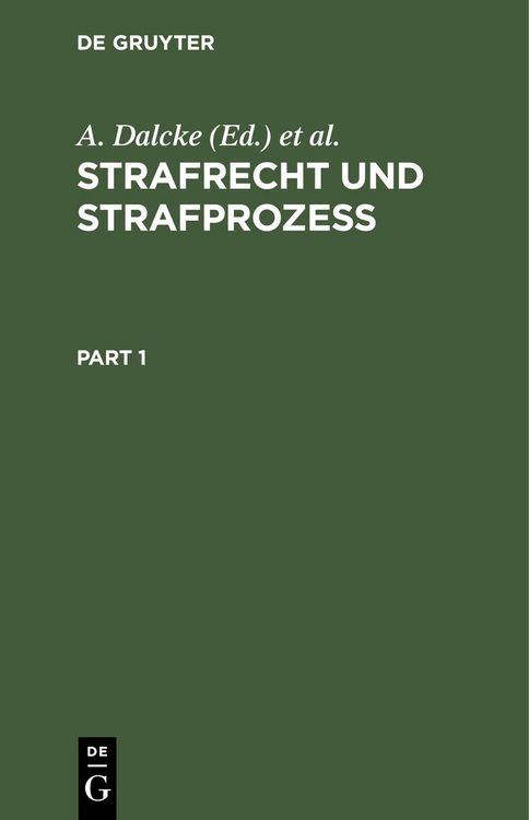Produktbild: Strafrecht und Strafproze&szlig;