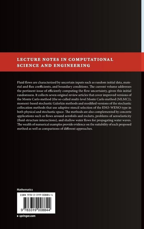 Produktbild: Uncertainty Quantification in Computational Fluid Dynamics