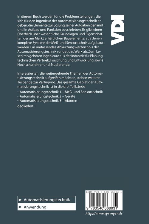 Produktbild: Automatisierungstechnik 1. Me&szlig;- und Regeltechnik