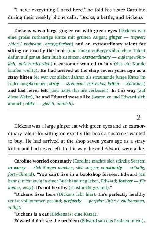 Produktbild: Englisch lernen mit lustigen Kurzgeschichten (A1-A2) - Nine Lives in the Bookshop (+ Audio-CD)