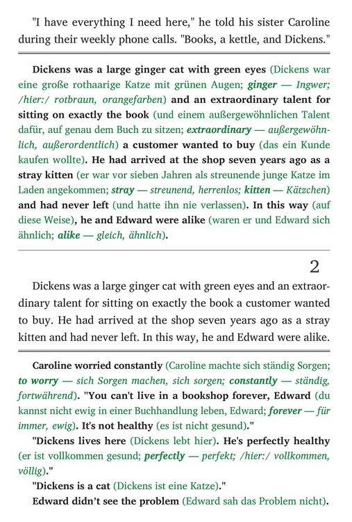 Produktbild: Englisch lernen mit lustigen Kurzgeschichten (A1-A2) - Nine Lives in the Bookshop (+ Audio-Online)