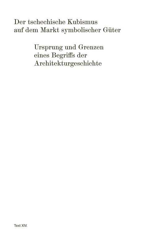 Produktbild: Was ist (und was ist nicht) das Tschechische an der Architektur in B&ouml;hmen?