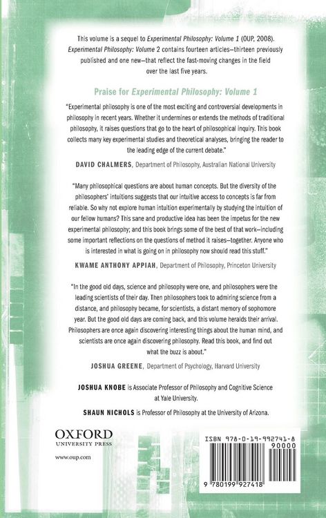 Produktbild: Experimental Philosophy