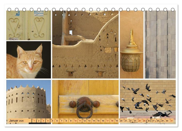 Produktbild: Saudi Arabiens Farben (Tischkalender 2026 DIN A5 quer), CALVENDO Monatskalender