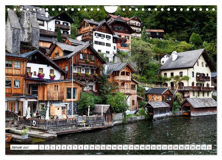 Produktbild: Hallstatt und der Hallst&auml;tter See (Wandkalender 2027 DIN A4 quer), CALVENDO Monatskalender