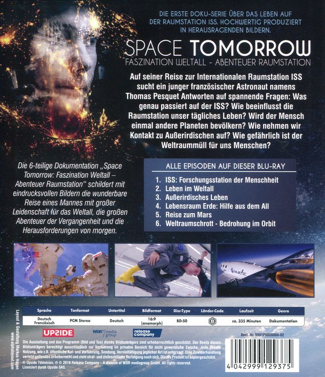 Produktbild: Space Tomorrow: Faszination Weltall - Abenteuer Raumstation