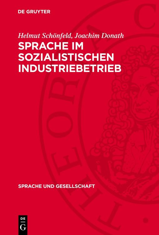 Produktbild: Sprache ım sozialistischen Industriebetrieb