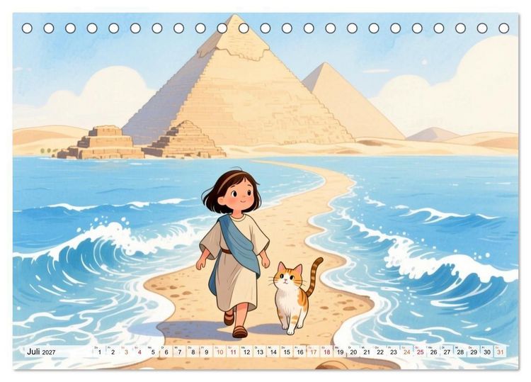 Produktbild: Luna, Minka und die Bibel (Tischkalender 2027 DIN A5 quer), CALVENDO Monatskalender
