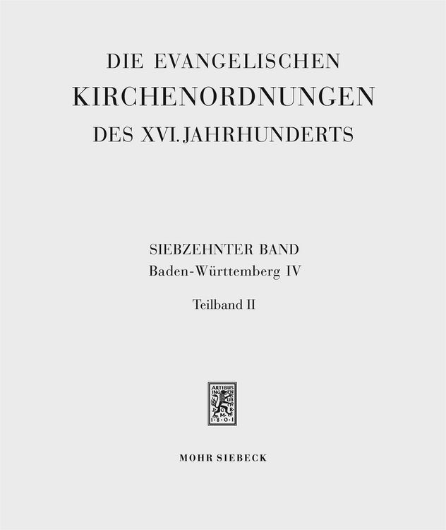 Produktbild: Die evangelischen Kirchenordnungen des XVI. Jahrhunderts