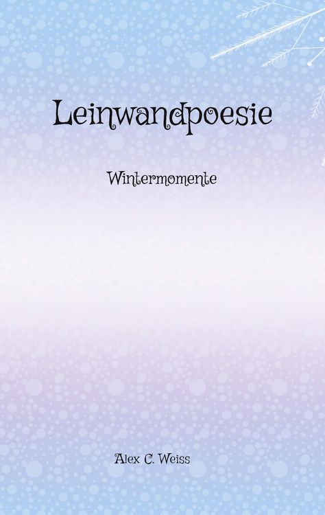 Produktbild: Leinwandpoesie