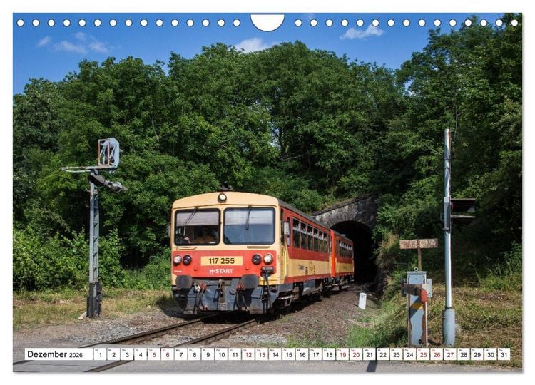 Produktbild: Eisenbahn in Ungarn (Wandkalender 2026 DIN A4 quer), CALVENDO Monatskalender