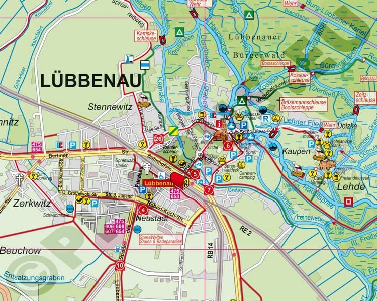Produktbild: Pharus-Plan Spreewald 1:40000