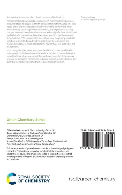 Produktbild: Toward a PFAS-free Future