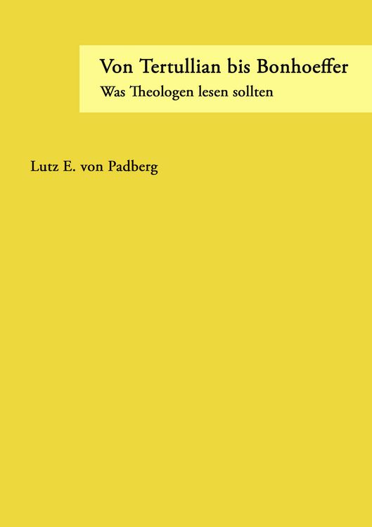 Produktbild: Von Tertullian bis Bonhoeffer