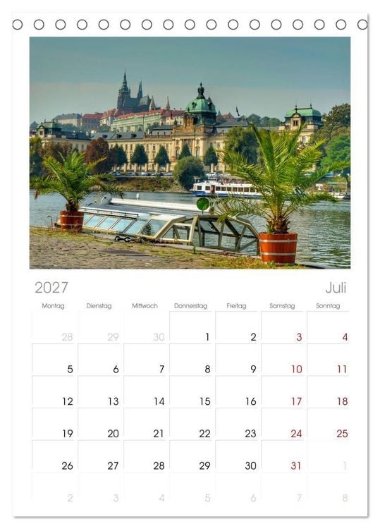 Produktbild: Tischplaner 2027 - Prag. Du bist so sch&ouml;n (A5 Tischkalender zum Aufstellen) CALVENDO