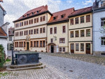 Produktbild: CALVENDO Puzzle Brunnen an der Stiftsgasse | 1000 Teile Lege-Gr&ouml;&szlig;e 64x48cm Foto-Puzzle f&uuml;r gl&uuml;ckliche Stunden