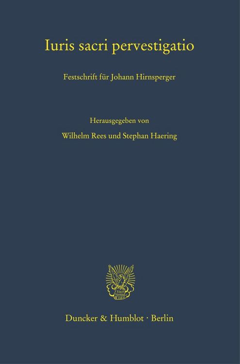 Produktbild: Iuris sacri pervestigatio.