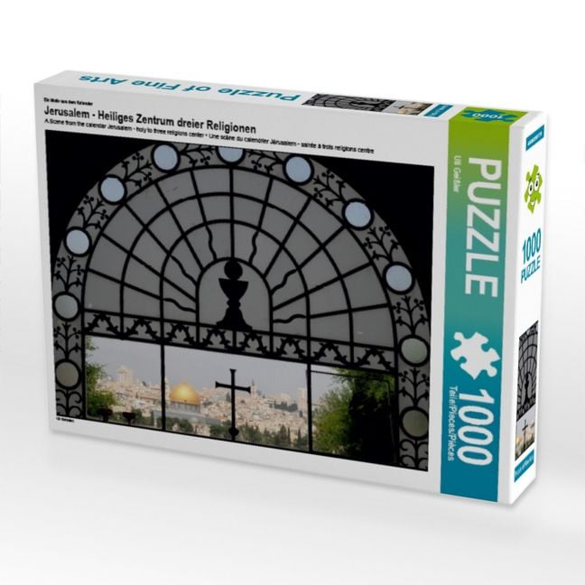 Produktbild: CALVENDO Puzzle Ein Motiv aus dem Kalender Jerusalem - Heiliges Zentrum dreier Religionen | 1000 Teile Lege-Gr&ouml;&szlig;e 64x48cm Foto-Puzzle f&uuml;r gl&uuml;ckliche Stunden