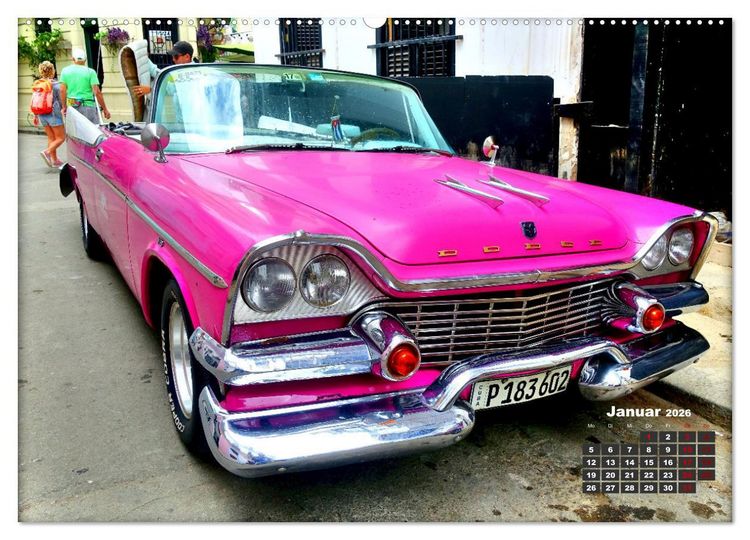Produktbild: Dodge Coronet - Ein Traumcabrio in Kuba (hochwertiger Premium Wandkalender 2026 DIN A2 quer), Kunstdruck in Hochglanz
