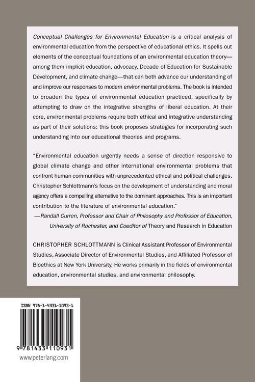 Produktbild: Conceptual Challenges for Environmental Education