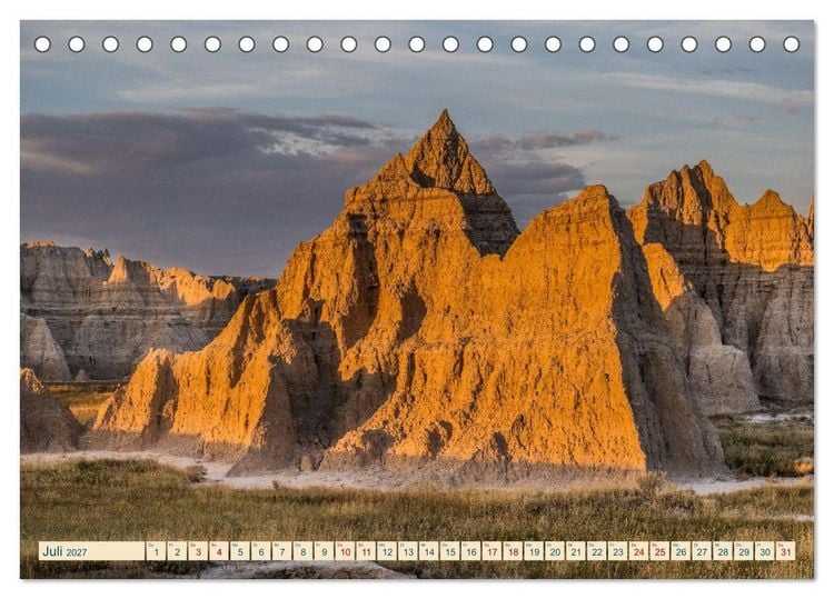 Produktbild: Wyoming, South Dakota Colorado (Tischkalender 2027 DIN A5 quer), CALVENDO Monatskalender