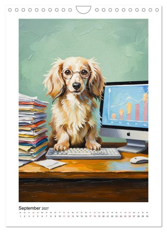 Produktbild: Dackel-Gl&uuml;ck (Wandkalender 2027 DIN A4 hoch), CALVENDO Monatskalender