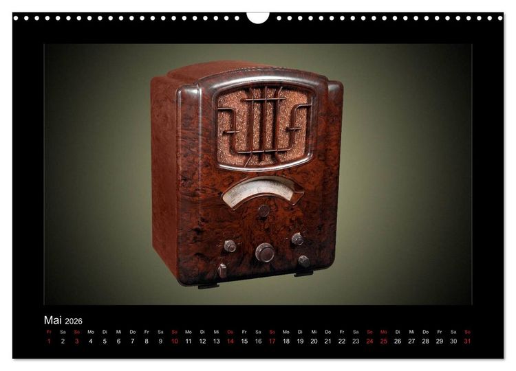 Produktbild: Dampfradios - Antike Radios mit Patina (Wandkalender 2026 DIN A3 quer), CALVENDO Monatskalender