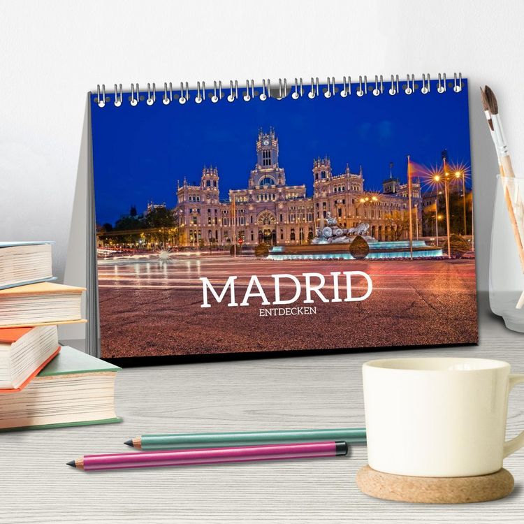 Produktbild: Madrid entdecken (Tischkalender 2026 DIN A5 quer), CALVENDO Monatskalender