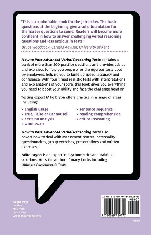 Produktbild: How to Pass Advanced Verbal Reasoning Tests