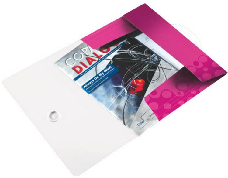 Produktbild: LEITZ Eckspannermappe WOW pink metallic DIN A4