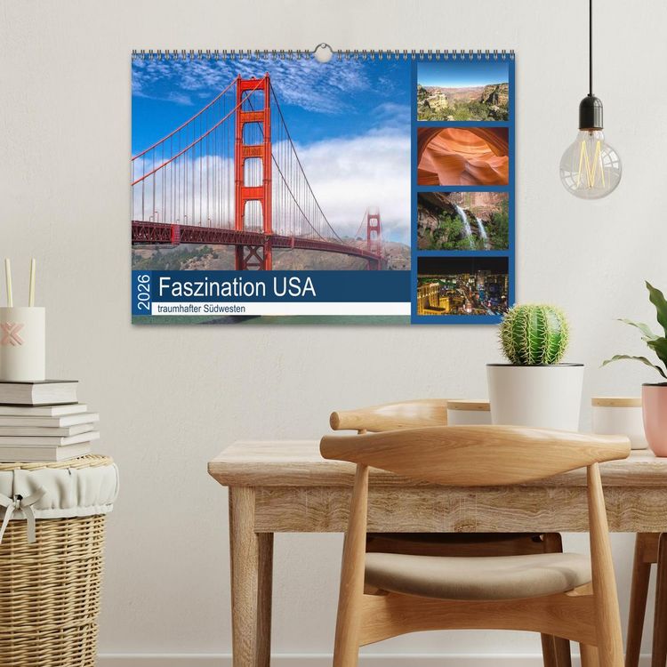 Produktbild: Faszination USA - traumhafter S&uuml;dwesten (Wandkalender 2026 DIN A3 quer), CALVENDO Monatskalender
