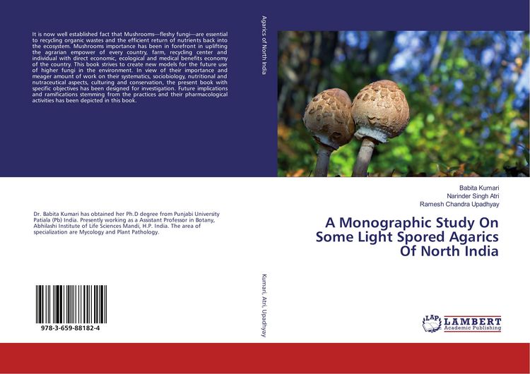 Produktbild: A Monographic Study On Some Light Spored Agarics Of North India