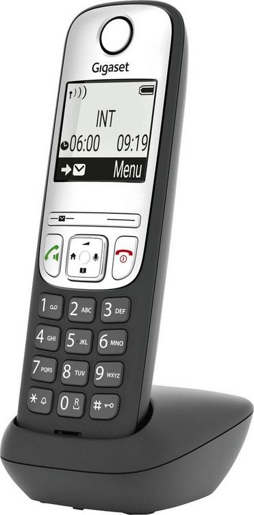 Produktbild: Gigaset A690HX DECT/GAP Schnurloses Telefon analog Freisprechen, f&uuml;r H&ouml;rger&auml;te kompatibel Schwarz
