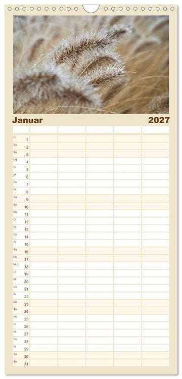 Produktbild: Familienplaner 2027 - Verbl&uuml;hte Sch&ouml;nheiten mit 5 Spalten (Wandkalender, 21 x 45 cm) CALVENDO