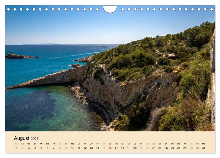 Produktbild: Ibiza Dalt Vila, Sa Penya und La Marina (Wandkalender 2026 DIN A4 quer), CALVENDO Monatskalender